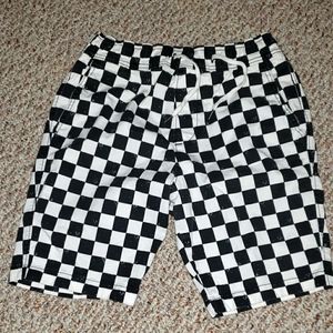 Hollister Shorts, Small, checkered black and white